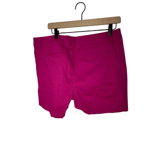 NWT A.N.A Twill Short Chino Fuschia Bold Color Pop Casual Preppy SZ 14 Shorts - Picture 4 of 5
